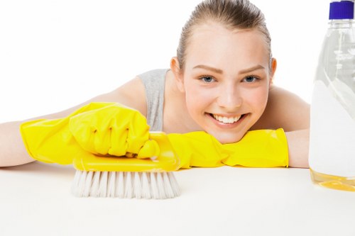 Internal review process for a carpet cleaning complaint and service check